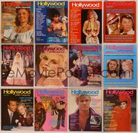 9s015 LOT OF HOLLYWOOD STUDIO MAGAZINES 12 magazines Sept 1982 to Nov 1983, Marilyn, Harlow & more!