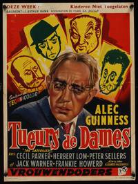 9t391 LADYKILLERS Belgian '55 cool art of guiding genius Alec Guinness, gangsters!