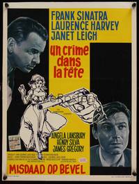 9t400 MANCHURIAN CANDIDATE Belgian '62 different art of Frank Sinatra, Laurence Harvey!