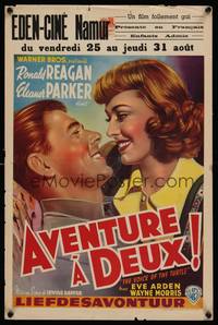 9t450 VOICE OF THE TURTLE Belgian '48 great art of smiling Ronald Reagan & Eleanor Parker!