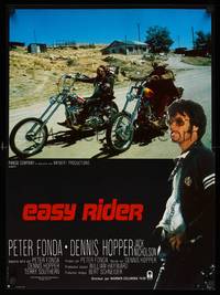 9t489 EASY RIDER French 16x21 R80s Peter Fonda, motorcycle biker classic directed by Dennis Hopper