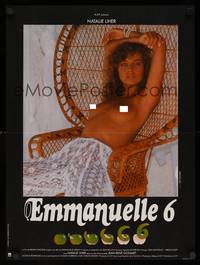 9t490 EMMANUELLE 6 French 15x21 '88 Roger Corman, sexy topless Natalie Uher!