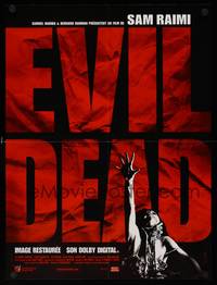 9t491 EVIL DEAD French 16x21 R03 Sam Raimi cult classic, horror art of girl grabbed by zombie!