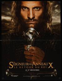 9t525 LORD OF THE RINGS: THE RETURN OF THE KING teaser French 16x21 '03 Peter Jackson, Aragorn!