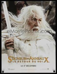 9t528 LORD OF THE RINGS: THE RETURN OF THE KING teaser French 16x21 '03 Peter Jackson, Gandalf!