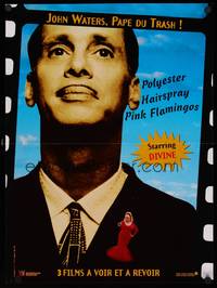 9t542 POLYESTER/HAIRSPRAY/PINK FLAMINGOS French 16x21 '98 John Waters French triple bill!