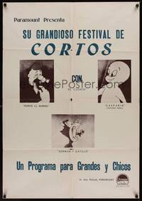 9t240 BIG CARTOON COMEDY CARNIVAL South American 1960s wacky art of Casper, Popeye + Tom & Jerry!