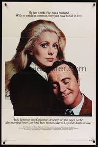 9v023 APRIL FOOLS int'l 1sh '69 Jack Lemmon & Catherine Deneuve are married but not to each other!