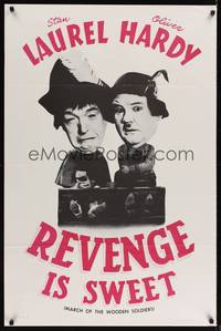 9v029 BABES IN TOYLAND 1sh R60s great image of Laurel & Hardy, Revenge is Sweet!