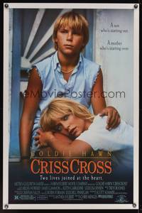 9v074 CRISSCROSS 1sh '92 stripper Goldie Hawn is starting over & her son is starting out!