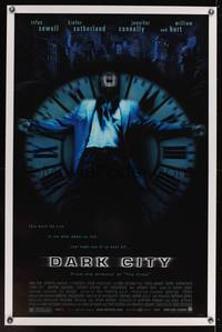 9v080 DARK CITY 1sh '97 Rufus Sewell, Kiefer Sutherland, Jennifer Connelly, William Hurt