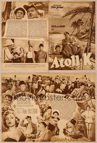 9w177 UTOPIA German program '51 many different images of Stan Laurel & Oliver Hardy, Atoll K!
