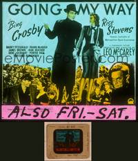 9w093 GOING MY WAY glass slide '44 Bing Crosby, Rise Stevens & Barry Fitzgerald in McCarey classic!