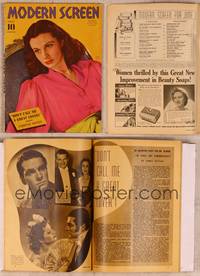 9w040 MODERN SCREEN magazine June 1940, great portrait of pretty Vivien Leigh by L. Willinger!