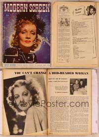 9w042 MODERN SCREEN magazine November 1940, Marlene Dietrich from Seven Sinners by Estabrook!