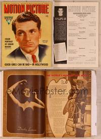 9w050 MOTION PICTURE magazine April 1940, portrait of Laurence Olivier, soon to marry Vivien Leigh!
