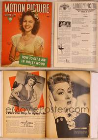 9w052 MOTION PICTURE magazine June 1942, smiling portrait of Shirley Temple by Hurrell!