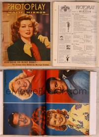 9w033 PHOTOPLAY magazine December 1942, great portrait of sexy Greer Garson by Paul Hesse!