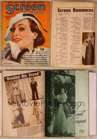 9w060 SCREEN ROMANCES magazine August 1935, art portrait of Joan Crawford in No More Ladies!