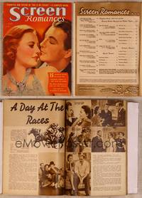 9w062 SCREEN ROMANCES magazine June 1937, art of Barbara Stanwyck & Robert Taylor by Earl Christy!