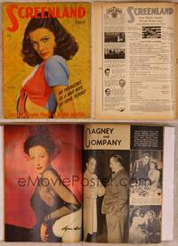 9w075 SCREENLAND magazine August 1943, sexiest Gene Tierney has problems as a war bride!