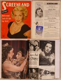 9w081 SCREENLAND magazine January 1950, portrait of sexy Lana Turner from A Life of Her Own!