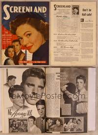 9w079 SCREENLAND magazine June 1948, Gene Tierney & Dana Andrews from The Iron Curtain!