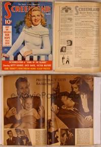 9w072 SCREENLAND magazine March 1942, sexy Claire Trevor from Adventures of Martin Eden!