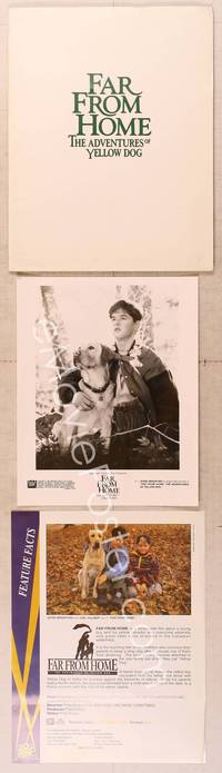 9w197 FAR FROM HOME presskit '95 Phillip Borsos, great images of boy & his dog!