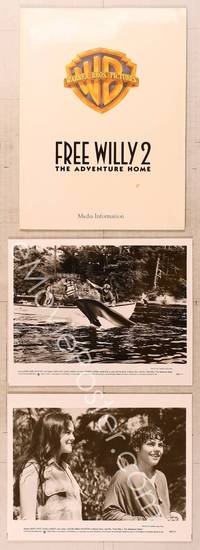 9w211 FREE WILLY 2 presskit '95 Dwight Little directed sequel, The Adventure Home, killer whale!