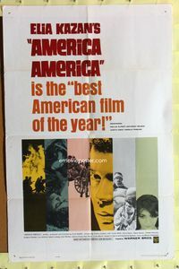 9x027 AMERICA AMERICA 1sh '64 Elia Kazan's immigrant biography of his uncle!