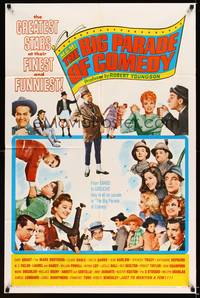 9x509 MGM'S BIG PARADE OF COMEDY 1sh '64 W.C. Fields, Marx Bros., Abbott & Costello, Lucille Ball
