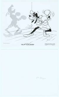 9y025 ART OF SELF DEFENSE 8x10 still '41 best image of Goofy boxing with his shadow!