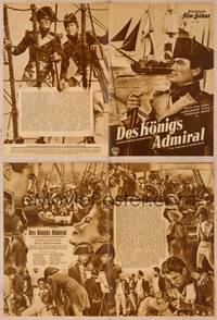 9z130 CAPTAIN HORATIO HORNBLOWER German program '51 many different images of Gregory Peck!