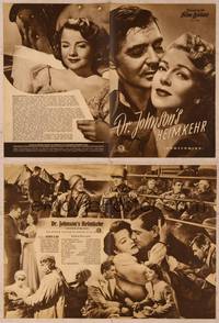 9z140 HOMECOMING German program '51 different images of Clark Gable, Lana Turner & Anne Baxter!