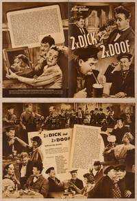 9z149 OUR RELATIONS German program '52 many different images of Stan Laurel & Oliver Hardy!