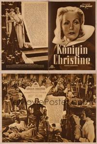 9z151 QUEEN CHRISTINA German program R51 great different images of glamorous Greta Garbo!