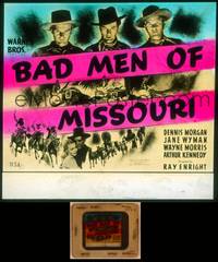 9z078 BAD MEN OF MISSOURI glass slide '41 Dennis Morgan, Jane Wyman, Wayne Morris, Arthur Kennedy