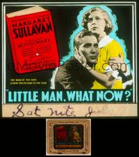 9z089 LITTLE MAN WHAT NOW glass slide '34 Margaret Sullavan & Montgomery survive The Depression!