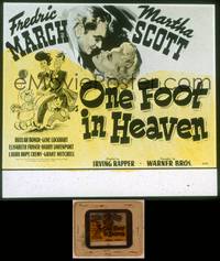 9z103 ONE FOOT IN HEAVEN glass slide '41 minister Fredric March, Martha Scott, great art!