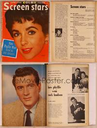 9z071 SCREEN STARS magazine May 1956, Elizabeth Taylor in Giant & Raintree County!
