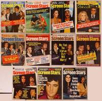 9z020 LOT OF SCREEN STARS MAGAZINES 11 magazines January 1973 to December 1973 Elvis, Sonny & Cher!