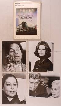 9z185 CASSANDRA CROSSING presskit '77 Sophia Loren, O.J. Simpson, Ava Gardner, Burt Lancaster