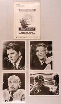 9z194 EXECUTIVE ACTION presskit '73 Burt Lancaster, Robert Ryan, Will Geer, JFK assassination!