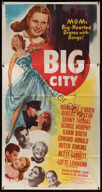 1a381 BIG CITY 3sh '48 Margaret O'Brien, Betty Garrett, Danny Thomas, New York City!