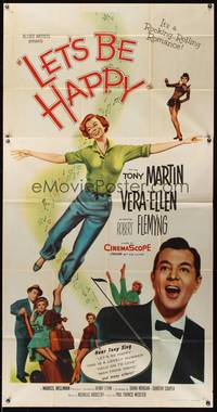 1a496 LET'S BE HAPPY 3sh '57 Vera-Ellen & Tony Martin in a rocking and rolling romance!
