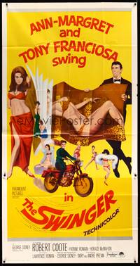 1a635 SWINGER 3sh '66 super sexy Ann-Margret, Tony Franciosa, the bunniest picture of the year!