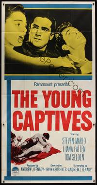 1a698 YOUNG CAPTIVES 3sh '59 Irvin Kershner directed bad teens, Steven Marlo, Luana Patten