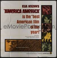 1a158 AMERICA AMERICA 6sh '64 Elia Kazan's immigrant biography of his Greek uncle!
