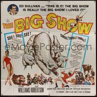 1a166 BIG SHOW 6sh '61 sexy Esther Williams & Cliff Robertson at circus, plus Ed Sullivan!